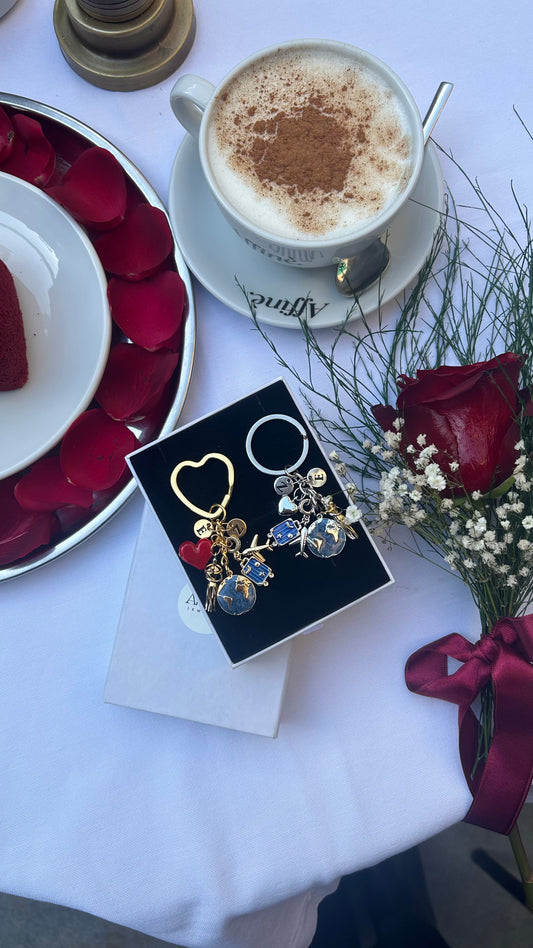 Sevgililer Günü Özel Çift Anahtarlığı